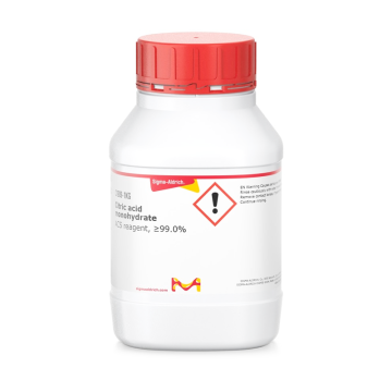 Sigma-Aldrich C1909 Citric acid monohydrate ACS reagent, ≥99.0% 2.5 kg