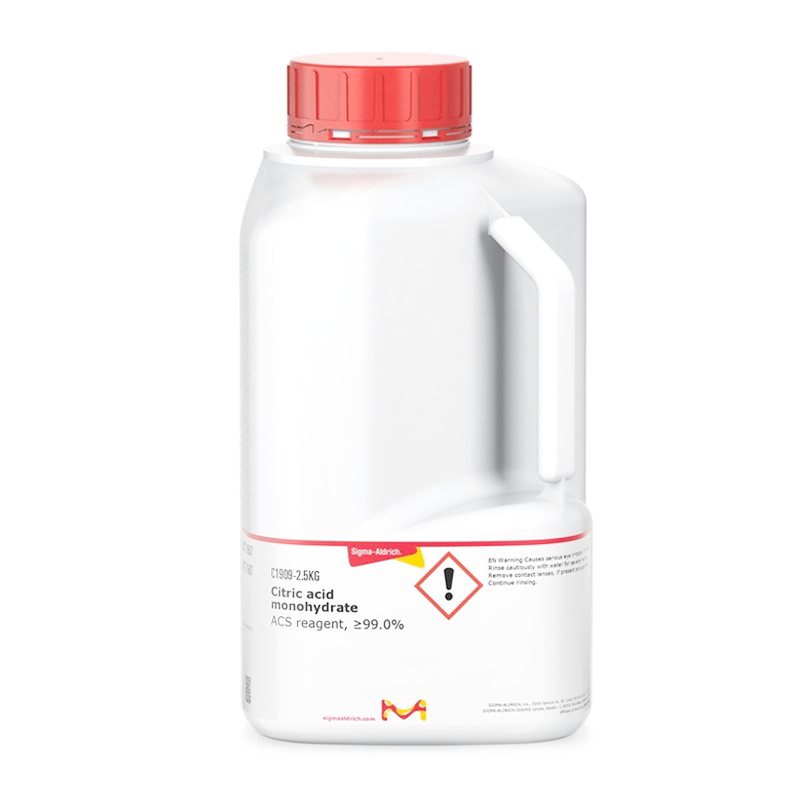 Sigma-Aldrich C1909 Citric acid monohydrate ACS reagent, ≥99.0% 2.5 kg