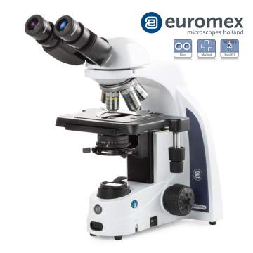 euromex IS.1152‑PLi Binoküler Mikroskop infinity Model EWF 10x/22 mm Oküler Plan PLi 4/10/S40/S100x Oil IOS Objektifler Rafsız Sahne 3 W NeoLED™ Köhler Aydınlatma İki Tüpte Diyoptri Ayarı