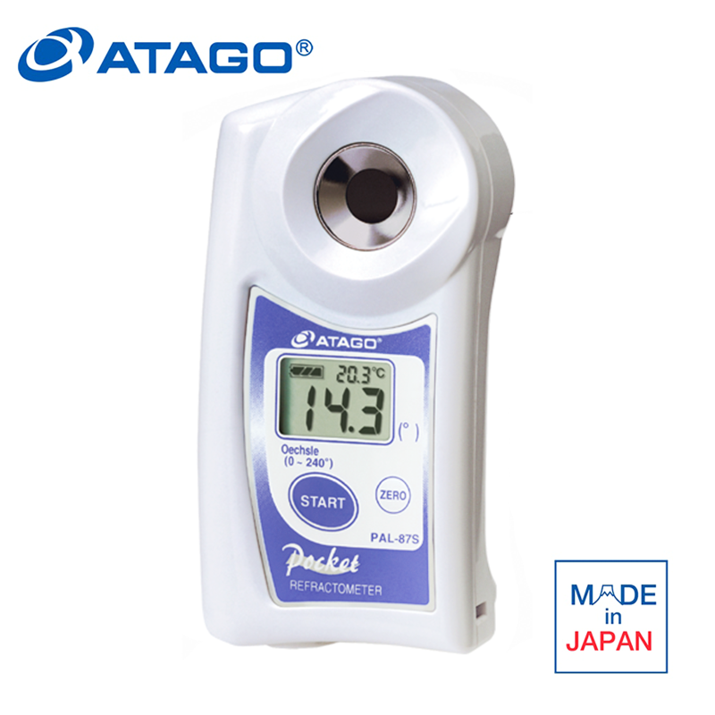 ATAGO PAL 87S Şarap Refraktometresi 0 - 240° Oe (Oechsle) / %0,0 - 53,0 Brix