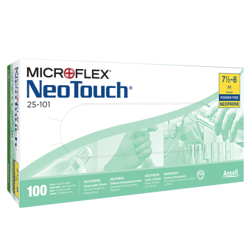 Ansell MICROFLEX® NeoTouch®  25-101 Neopren Laboratuvar Eldiveni Large (8.5 - 9) 100 Adet/Kutu