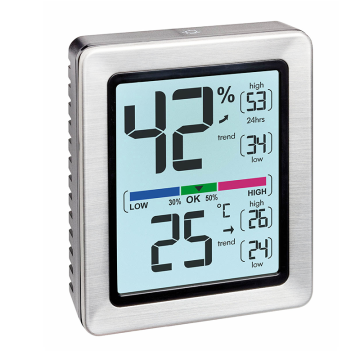 TFA 30.5047.54 EXACTO Dijital Termo Higrometre Max./Min. Fonksiyonlu -10 °C... +60 °C / 10... 99%