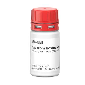 Sigma-Aldrich I5506 IgG from bovine serum reagent grade, ≥95% (SDS-PAGE), essentially salt-free, lyophilized powder 100 mg