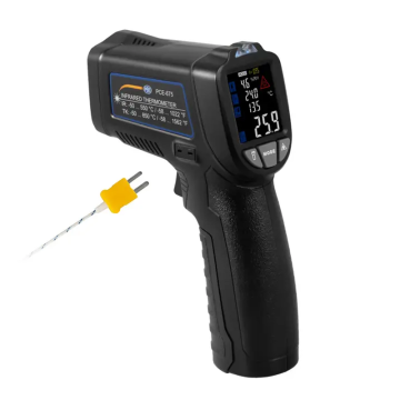 PCE 675 Infrared Termometre Kızılötesi Ölçüm Aralığı: -50… 550 °C,  K Tipi Termokupl Ölçüm Aralığı: -50… 850 °C, Nem: 0… 100% n.o