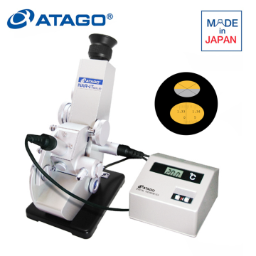 ATAGO 1212 NAR-1T SOLID ABBE Refraktometre Kırılma İndeksi (nD): 1,3000... 1,7000 Brix: 0,0... 95,0% Standart Model Sıvı ve Katı Numuneler için