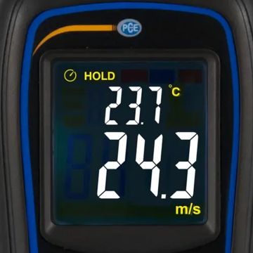 PCE MAM 2 Anemometre Rüzgar Hızı ve Sıcaklık Ölçer 0.4... 30 m/s / -20... 70 °C