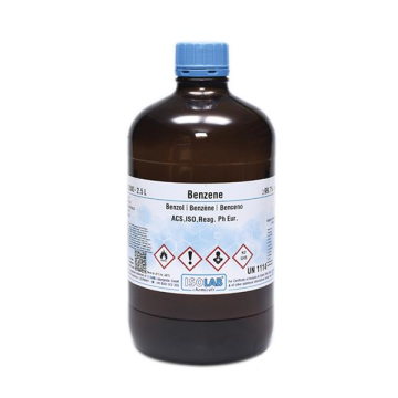 ISOLAB 906.026.2501 Benzene for Analysis ACS, ISO, Reag. Ph. Eur. CAS No .: 71-43-2 2.5 L Cam Şişe Kurumsal Satış