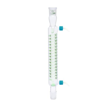 ISOLAB Soğutucu - Spiralli - 400 mm - Dişi Şilif : NS 29/32 - Erkek Şilif : NS 29/32 - P.P Yan Kol