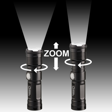 BRESSER NATIONAL GEOGRAPHIC™ ILUMINOS 1000 LED Zoom El Feneri - (Işık Gücü 1000 Lümen)