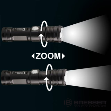 BRESSER NATIONAL GEOGRAPHIC™ ILUMINOS 1000 LED Zoom El Feneri - (Işık Gücü 1000 Lümen)