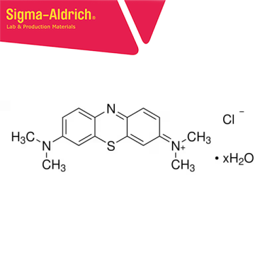 Sigma-Aldrich 66720 Methylene Blue hydrate purum p.a., for microscopy (Bact., Bot., Hist., Vit.), ≥97.0% (calc. based on dry substance, AT) 100 gr