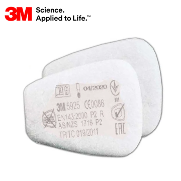 3M™ 5925 Partikül Filtresi (Bayonet Bağlantılı, P2 R Filtreli) - (1 çift)