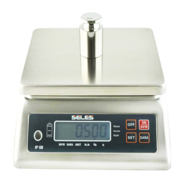 SELES AGT S2 30 Su Korumalı Terazi 30 kg / 1 gr HACCP, CE, RoHS, IP68