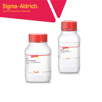 Sigma Aldrich 563900 Poly(vinyl alcohol) average Mw 130,000, 99+% hydrolyzed CAS No.: 9002-89-5 500 gr