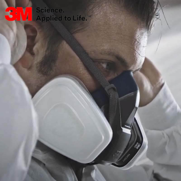 3M™ 7503 Yeniden Kullanılabilir Yarım Yüz Solunum Maskesi - (Büyük Boy - L)