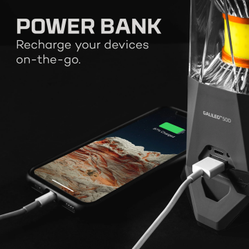 NEBO GALİLEO™ 500 Lümen Fener USB ile Şarj Edilebilir