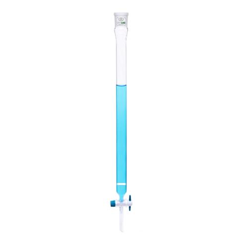 ISOLAB Kromotografi Kolonu - Dişi Şilifli & Fritli - 200 mm - Çap 10 mm - Dişi Şilif : NS 14/23