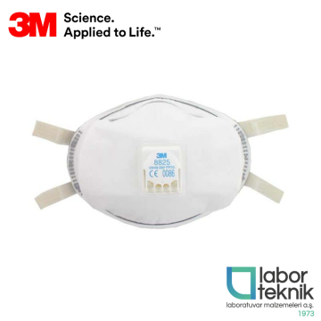 3M™ 8825 Ventilli Tek Kullanımlık Metal Dumanı Maskesi (Valfli) - (FFP2 D Filtreli) - (5 Adet/Paket)