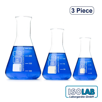 ISOLAB Erlen SET 50 ml, 100 ml, 250 mL / 1'er Adet