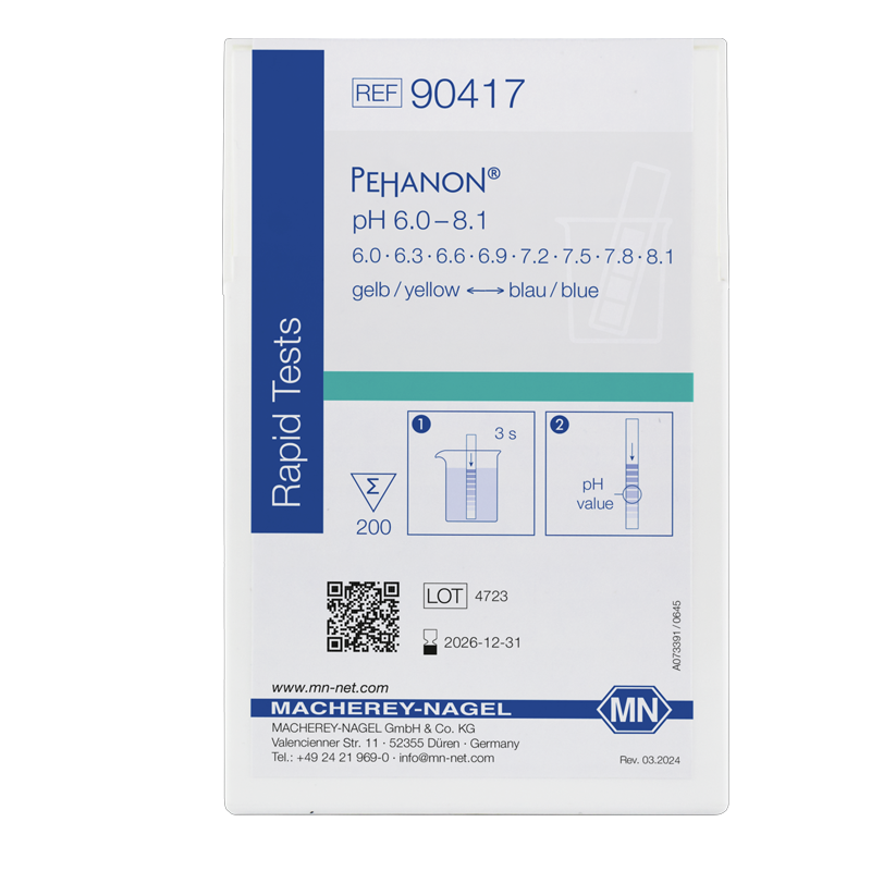 Macherey-Nagel 90417 PEHANON® pH Kağıdı 6.0-8.1 pH  200 Adet/Kutu