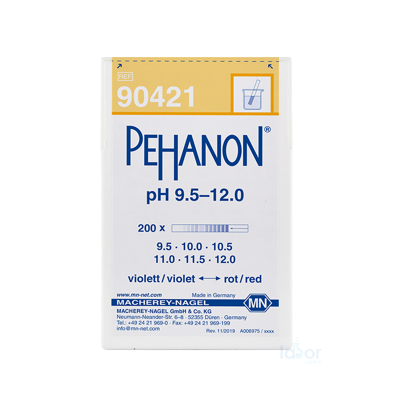 Macherey-Nagel 904 21 Pehanon®  pH Kağıdı 9.5-12.0 pH  200 Adet/Kutu