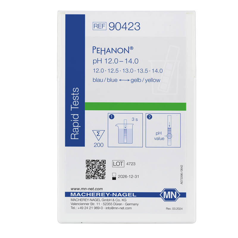 Macherey-Nagel 90423 Pehanon® pH Kağıdı 12.0-14.0 pH 200 Adet/Kutu