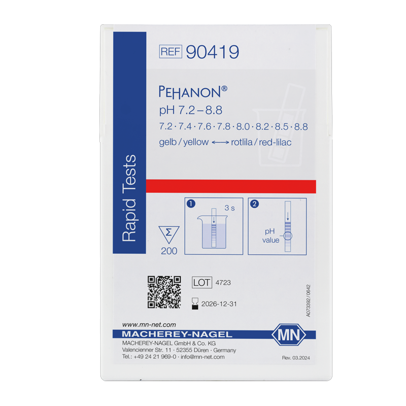 Macherey-Nagel 90419 PEHANON® pH Kağıdı 7.2-8.8 pH 200 Adet/Kutu