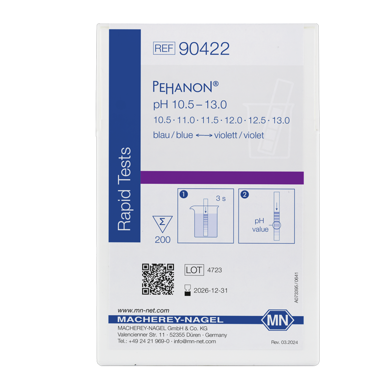 Macherey-Nagel 90422 PEHANON®  pH Kağıdı 10.5-13.0 pH  200 Adet/Kutu