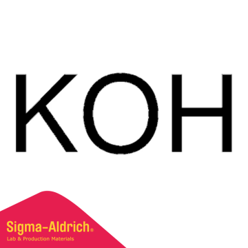 Sigma-Aldrich 06005 Potassium hydroxide puriss., meets analytical specification of Ph. Eur., BP, 85-100.5%, pellets CAS Number: 1310-58-3 1 kg