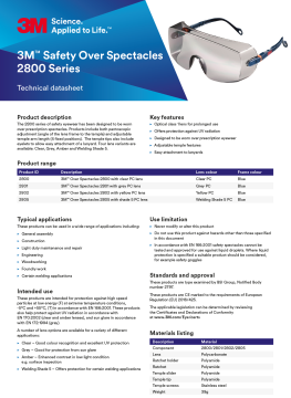 3M™ 2802 Konfor Serisi Koruyucu Gözlük Üstü Gözlük (Kehribar)
