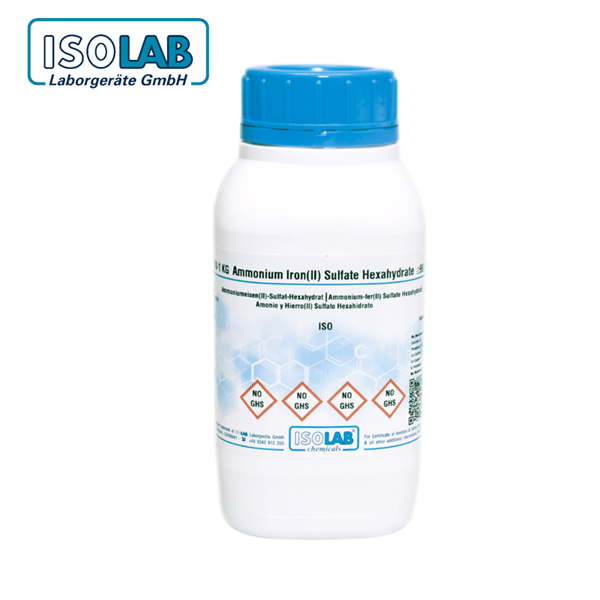 ISOLAB 903.046.1000 Ammonium İron(II) Sulfate Hexahydrate for Analysis ISO CAS No.: 7783-85-9 1 kg