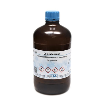 ISOLAB 910.021.2501 Chlorobenzene for Synthesis CAS No.: 108-90-7 2.5 L Cam Şişe