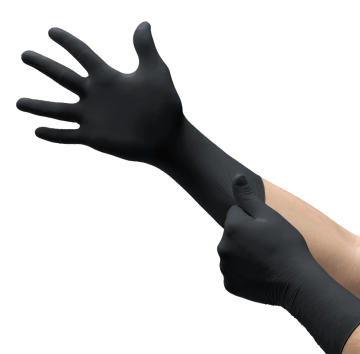 Ansell MICROFLEX® MidKnight® XTRA 93-862  Kimyasallara Dirençli Nitril Laboratuvar Eldiveni Small (6.5 - 7) 100 Adet/Torba