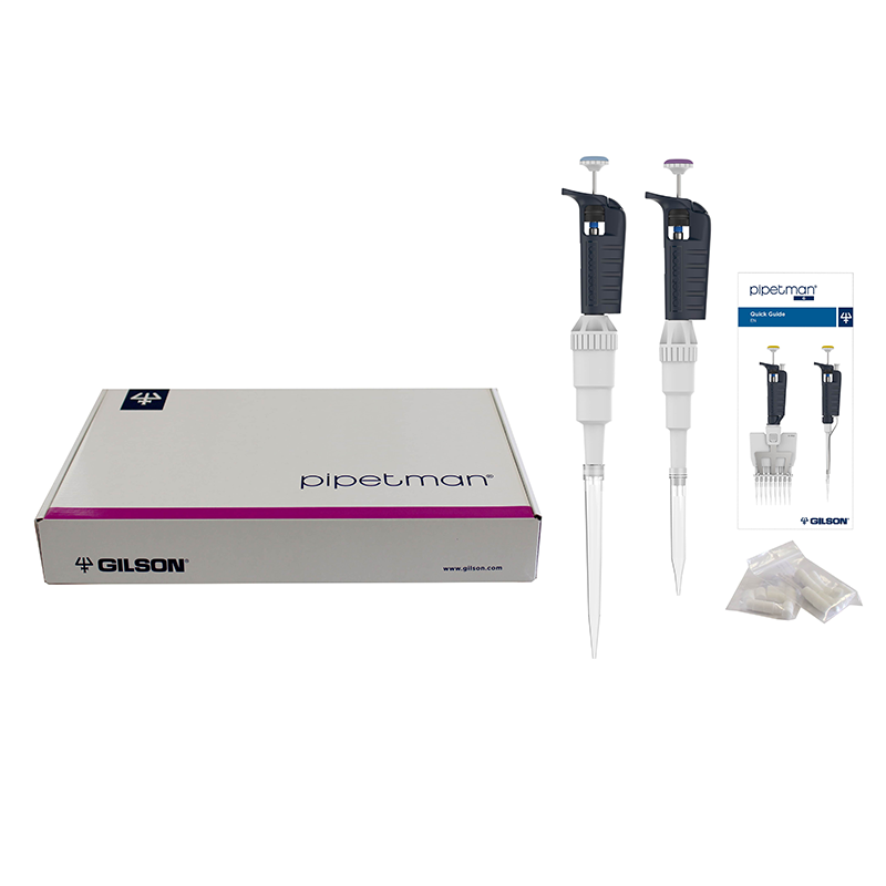 GILSON PIPETMAN G Large Volume Kit, P5000G, P10MLG Ayarlanabilir Otomatik Pipet Seti
