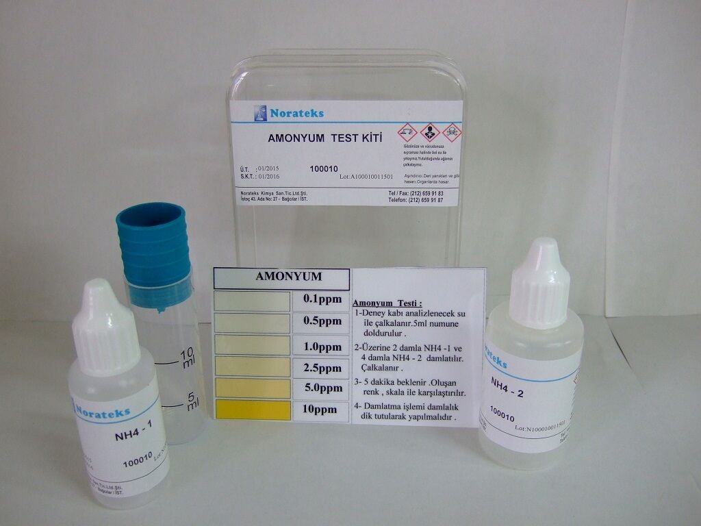Norateks Amonyum Test Kiti (0,1 – 0,5 – 1 – 2,5 – 5 – 10)
