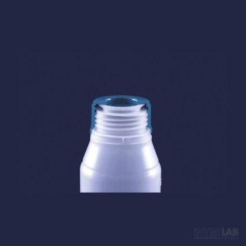 ISOLAB Polipropilen Şişe - ISO - Vida Kapaklı - Orta Boyun - P.P - Şeffaf - Steril - 100 ml / 100 Adet