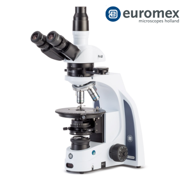 euromex IS.1053-PLPOLi Trinoküler Polarize Mikroskop HWF 10x/22 mm Oküler Plan Polarizasyonu PLPOLi 5/10/20/S40x IOS Objektifler 3 W NeoLED™ Köhler Aydınlatma