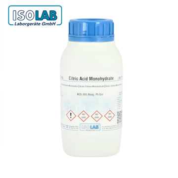 ISOLAB 910.046.1000 Citric Acid Monohydrate for Analysis ACS, ISO, Reag. Ph. Eur CAS No.: 5949-29-1  1 kg