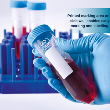 ISOLAB Tüp - Santrifüj - P.P - Vidalı Kapaklı - 50 ml - Steril - Aseptik 50 Adet / Poşet