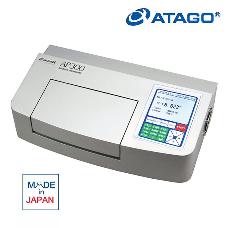 ATAGO AP-300 Polarimetre Dönme Açısı, Uluslararası Şeker Ölçeği, Belirli Optik Dönme, Konsantrasyon ve Saflık Ölçümü