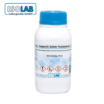 ISOLAB 911.026.1000 Copper(II) Sulfate Pentahydrate for Analysis ACS, ISO, Reag. pH Eur CAS No.: 7758-99-8 1 kg