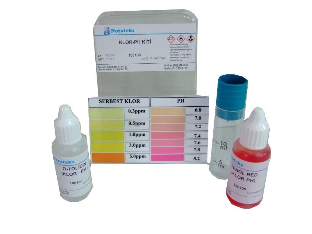 Norateks Klor-pH Test Kiti  (Kolormetrik)