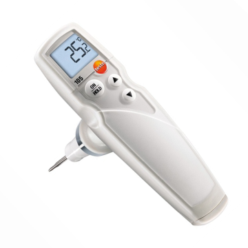 Testo 105 Saplama Tip Termometre HACCP Su Geçirmez  -50… +275 °C  Burgulu Ölçüm Ucu ile