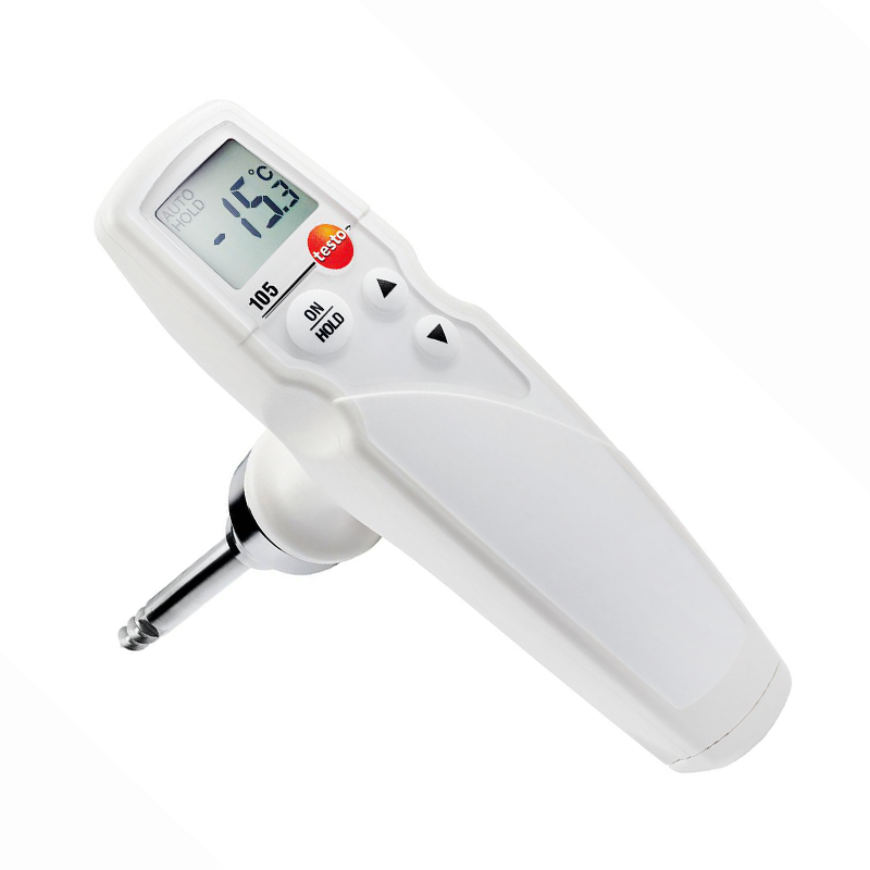 Testo 105 Saplama Tip Termometre HACCP Su Geçirmez  -50… +275 °C  Burgulu Ölçüm Ucu ile