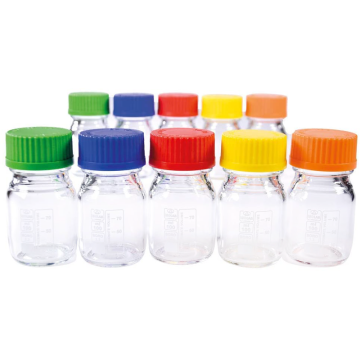 ISOLAB Otoklav  Şişesi  ''ISO” ''Şeffaf” ''Cam” ''Borosilikat 3.3”  100 ml x 10 Adet