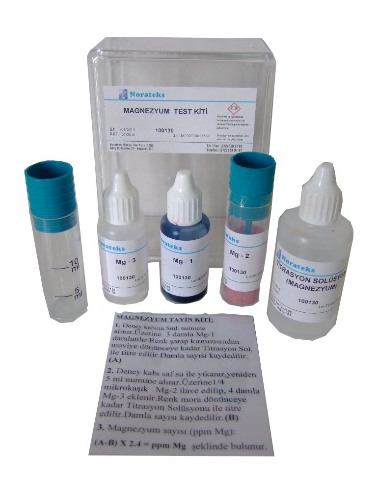 Norateks Magnezyum Test Kiti (Titrimetrik)