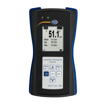 PCE CT 80-FN0D5 Kaplama Kalınlığı Ölçüm Cihazı Fe: 0 .. 500 µm / NFe: 0... 500 µm