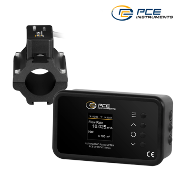 PCE UFM 25PVC PVC Boru Üzerine Sabit Kurulum Ultrasonik Debimetre Ölçüm Aralığı: 0,03... 5 m/s | Boru Boyutu: DN25 (28... 36 mm)