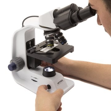 OPTIKA B-150P-BRPL Binoküler Polarize Mikroskop 400X Şarj Edilebilir Bataryalı