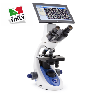 OPTIKA B-190TBPL Binoküler Biyoloji ve Araştırma Mikroskobu 1000X 10.1'' Tablet PC ve 3.1MP Kameralı Ekranlı